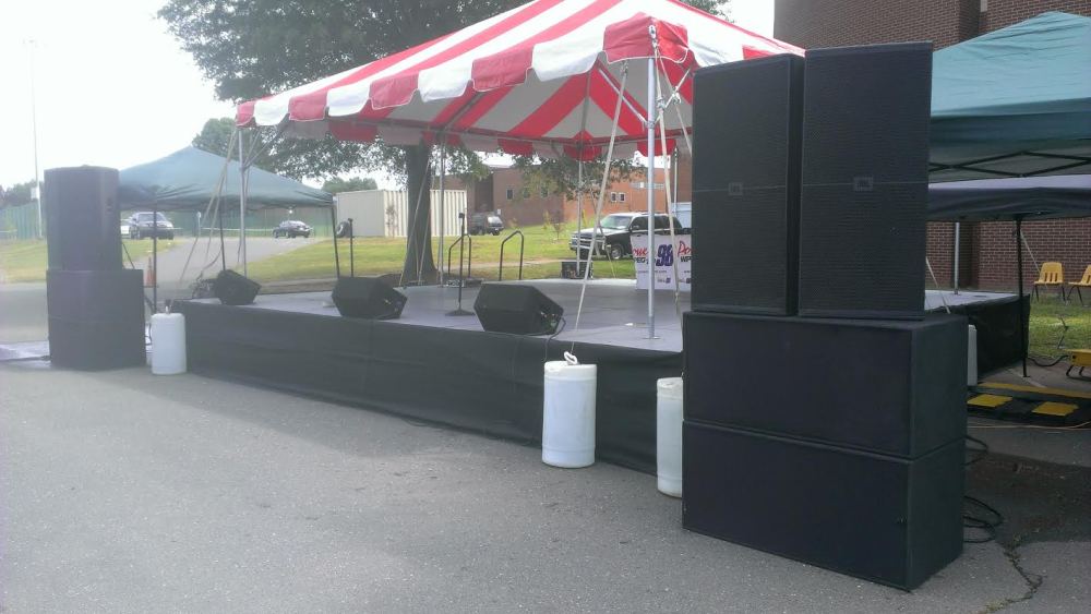 West Fest 2014 Charlotte NC Stage Sound Audio Equipment Rental
