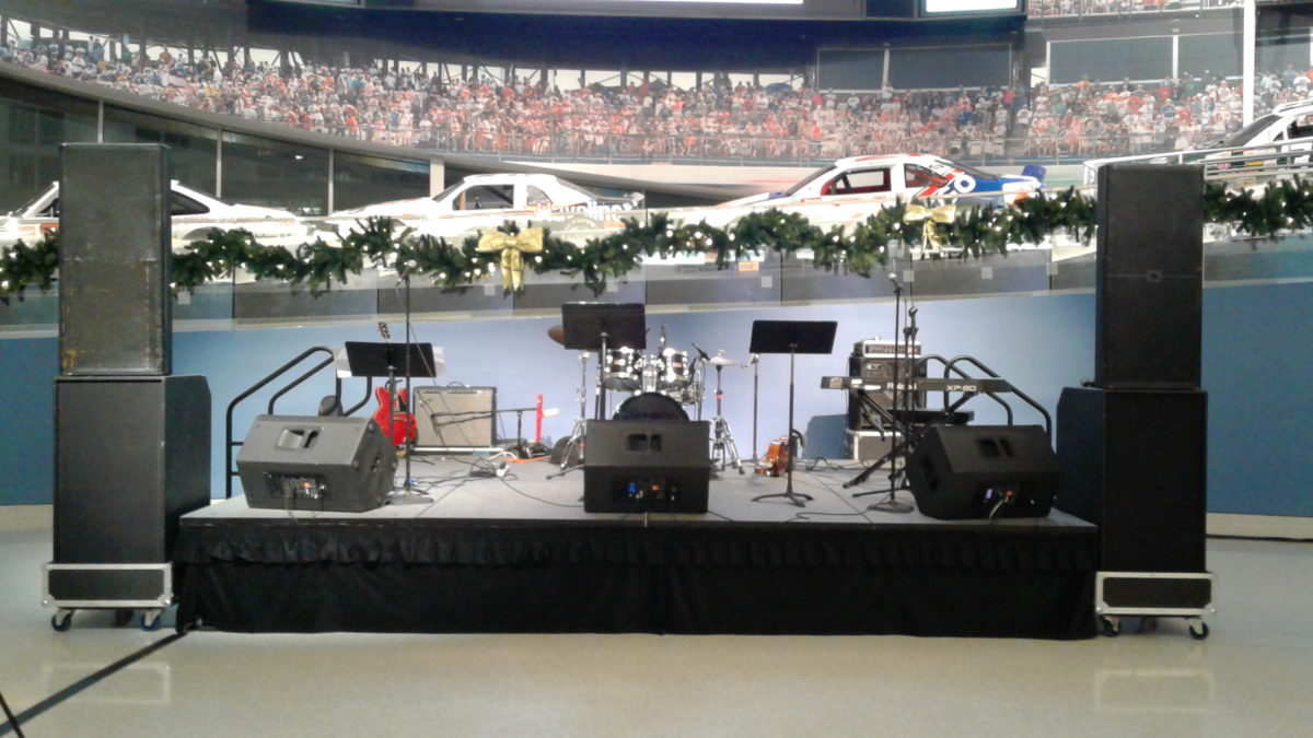 Nasar Hall of Fame audio equipmet sound stage lighting av av rental charlotte nc sc