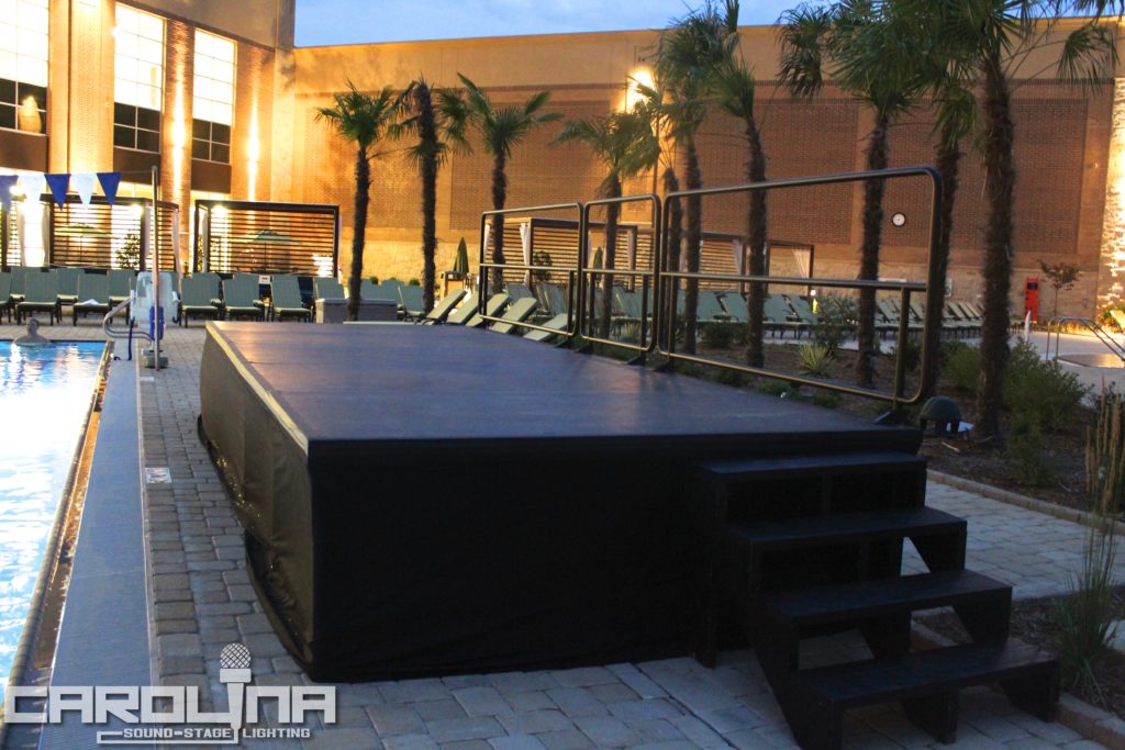 8x20 stage guardrails carolinassl.com sound lighting rental charlotte ...