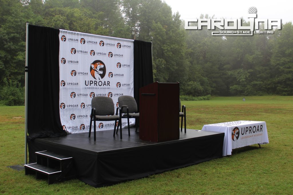12x8 stage riser carolina sound stage lighting charlotte nc sc rental ...