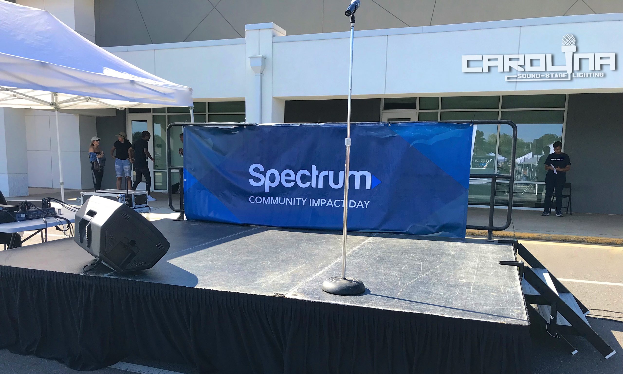 12x8 stage audio charlotte carolina sound stage lighting corporate