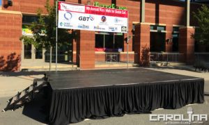16x12 stage with banner support